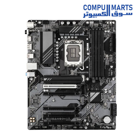 Intel LGA1700 motherboard WiFi 6E AX210 support with DDR5 memory compatibility and ATX form factor available at Compumarts