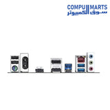 Rear panel including USB Type-C and HDMI 2.1 ports for connectivity