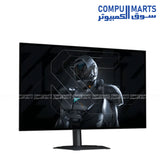 Gigabyte MO27Q28G 26.5 inch Quad HD W OLED gaming monitor in black with ultra fast response and premium gaming design