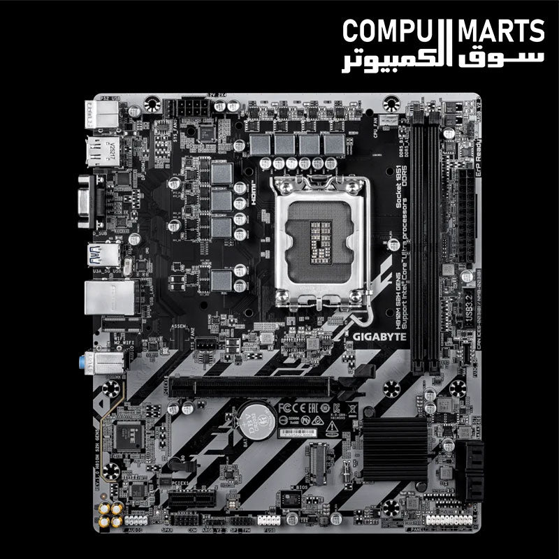 GIGABYTE H810M S2H GEN5 motherboard with Intel LGA1851 CPU socket