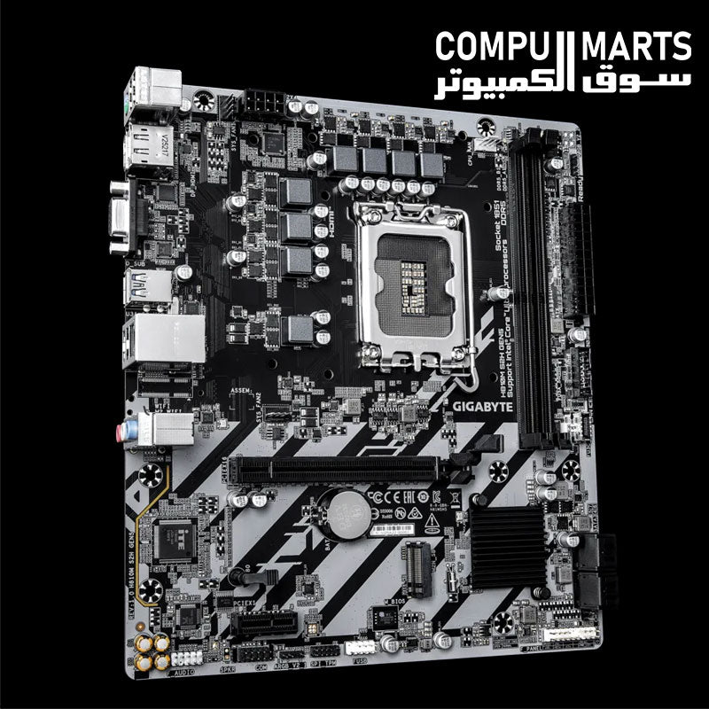 GIGABYTE H810M S2H GEN5 dual DDR5 DIMM memory slots