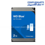WD Blue 2000 GB internal mechanical hard drive