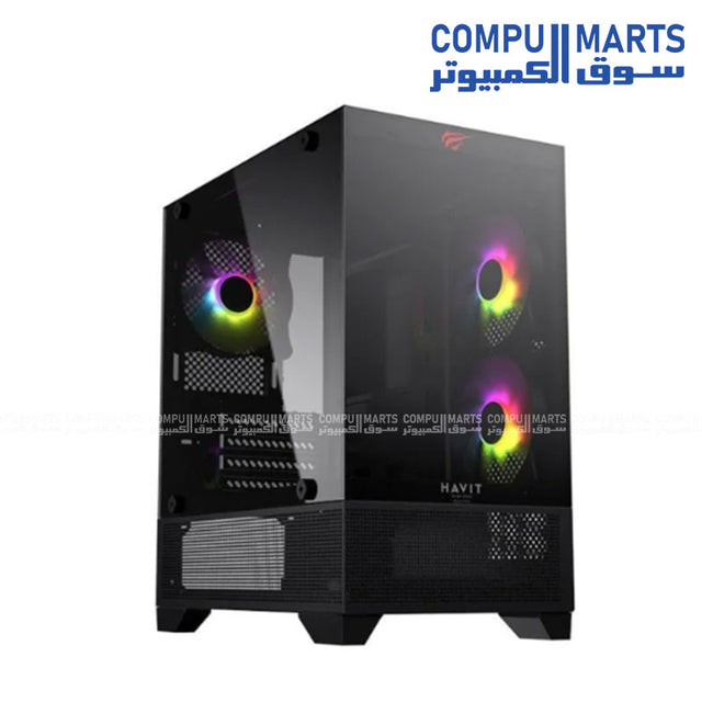 HAVIT CF923 Black PC Case – RGB Gaming Build