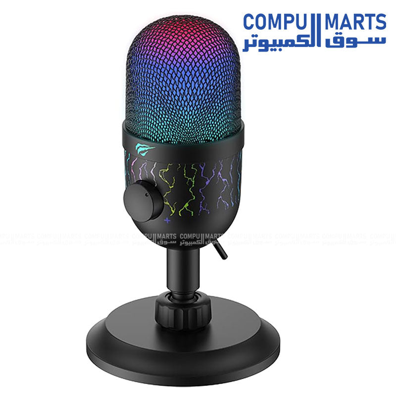 HAVIT GK52 PC Series Live Gaming Microphone with USB Type-A connectivity