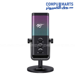 HAVIT GK65 condenser microphone with 3.5 mm Jack and Type-C Port