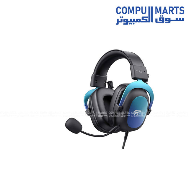 HAVIT H2002U Pro USB 7.1 headset with impedance of 64Ω±15% and 97dB±3dB sensitivity