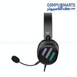HAVIT Gaming Headphones H2038U with Ø6.0×2.7mm microphone and 2.1±10%m cord length