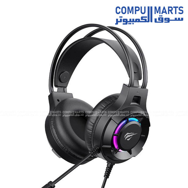 HAVIT H2049d Gaming Headphones with Φ50mm speaker and 3.5mm+USB plug