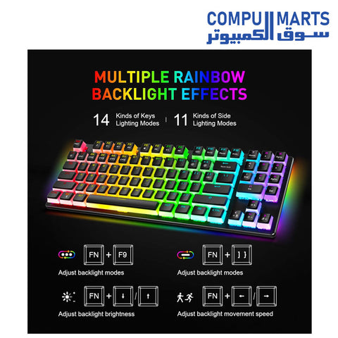  KB851L-Keyboard-HAVIT-RGB-TKL-Gaming-Mechanical