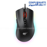 Havit Gamenote MS1040 RGB Backlit Programmable Gaming Mouse