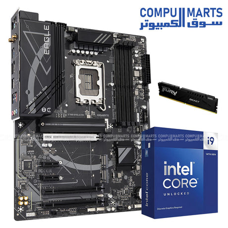 HORUS 3 Gaming PC Desktop - Intel Core i9-14900KF CPU Z790 Motherboard 32GB Kingston RAM