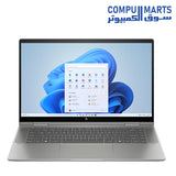HP Envy x360 14-es1013dx 2-in-1 Convertible – Intel Core i5-120U, 14" FHD Touch, Intel Integrated Graphics, 8GB RAM, 512GB SSD, Win11 – Natural Silver Aluminum