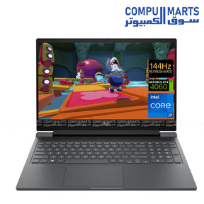 HP Victus 16.1 inch gaming laptop – front view”
“RTX 4070 gaming laptop with i7-14700HX – keyboard and screen”

