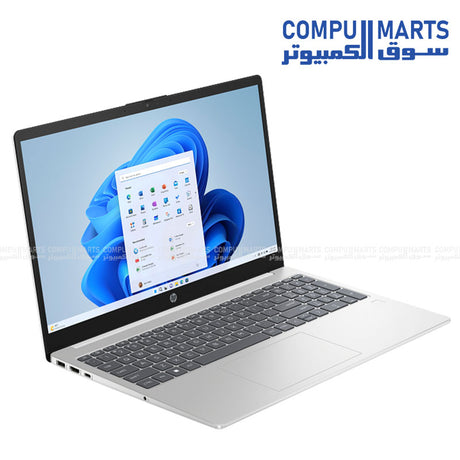 HP 15s – Laptop – Intel Core i5-1334U, 8GB DDR4, 512GB SSD, Intel Iris Xe Graphics, 15.6" FHD IPS, Natural Silver, FreeDOS

