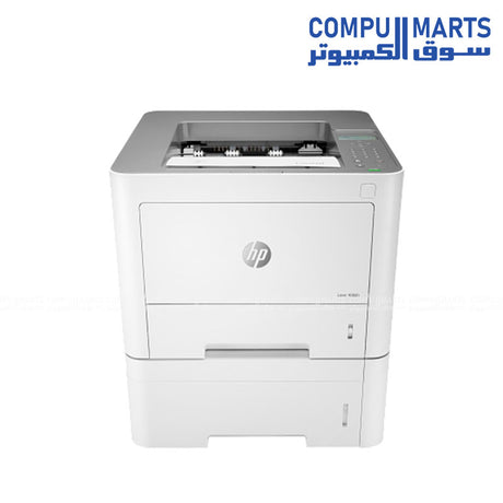 HP Laser 408dn monochrome laser printer front view 40ppm duplex
