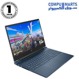 Side profile of HP Victus 16-r1015nia showing USB ports HDMI 2.1 and RJ-45 connectivity options