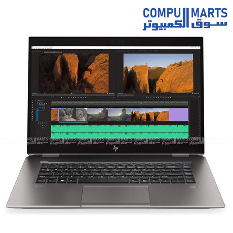 Used HP ZBook Studio G5 Mobile Workstation Laptop – i7-8850H, 16GB RAM, 512GB SSD, Quadro P1000 4GB – 15.6″ FHD – Egypt