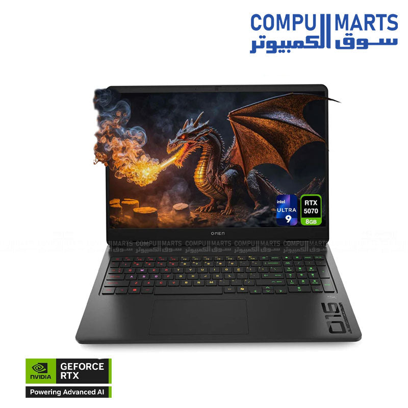 HP OMEN Slim 16-an0119nr – Gaming Laptop – HP – Intel Core Ultra 9 285H RTX 5070 8GB 16 Inch Windows 11