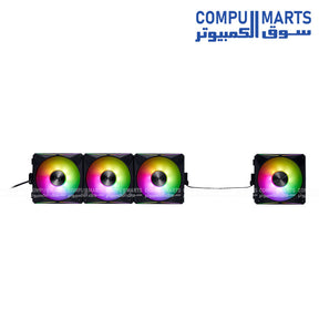 XPG Hurricane Mag 120 ARGB PWM Magnetic Fan – 120mm, dual rotation, rifle bearing, ARGB lighting – Egypt