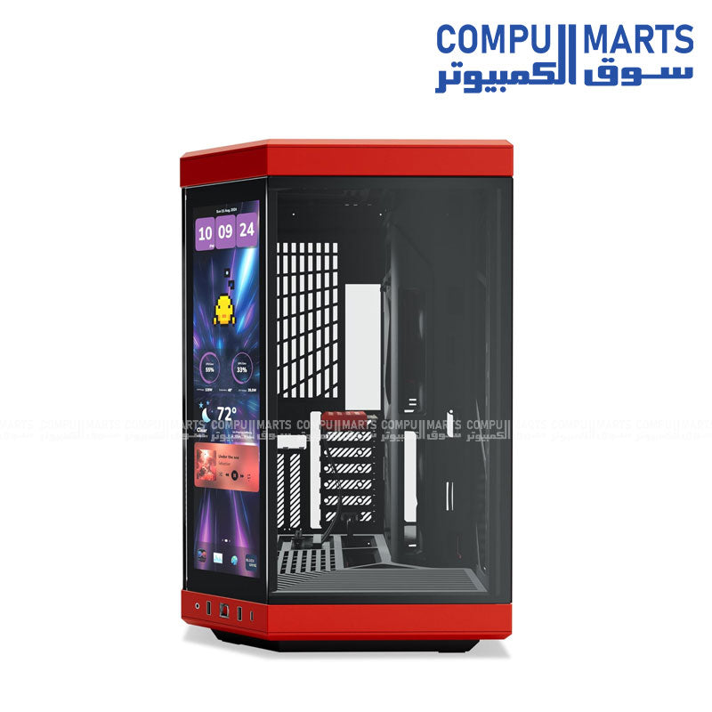 HYTE Y70 Touch Infinite Dual Chamber ATX Mid Tower Modern Aesthetic Case with Integrated 2.5K LCD Touchscreen
