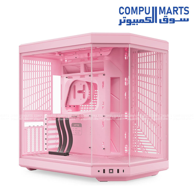 HYTE Y70 Upgraded Modern Aesthetic Dual Chamber Panoramic Tempered Glass Mid-Tower ATX Computer Gaming Case with PCIE 4.0 Riser Cable Included