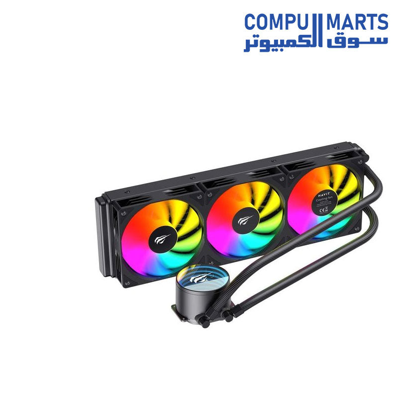Havit F2002 394mm Processor Liquid Cooler compatible with LGA1700 and AM5 sockets