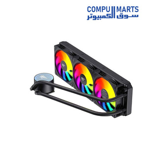 Water drainage dimensions of 394 × 120 × 27 mm for this processor cooler
