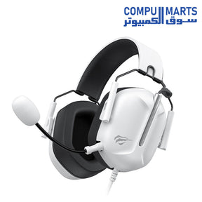 Havit GAMENOTE H2033D Gaming Headphones 50MM Drivers White 