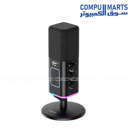 Havit GK71 RGB Gaming Microphone USB Condenser Microphone