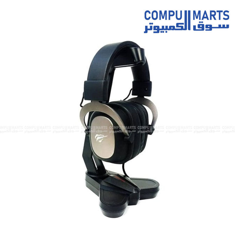 Black Havit HY505 gaming headphone stand