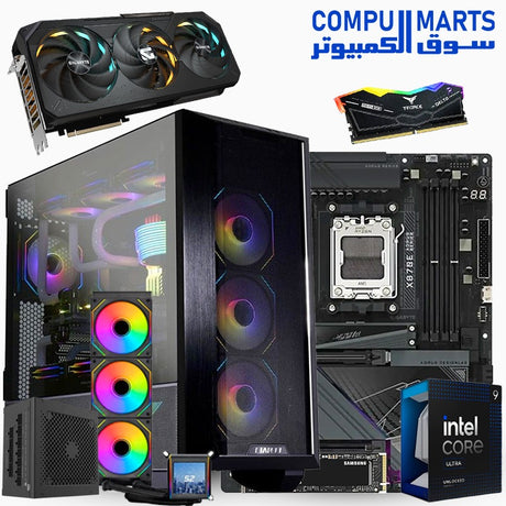 RTX 5090 Gaming PC – Intel Core Ultra 9 285K – Z890 AORUS MASTER – 64GB DDR5 – 1TB Gen5 SSD – Lian Li Case – Egypt

