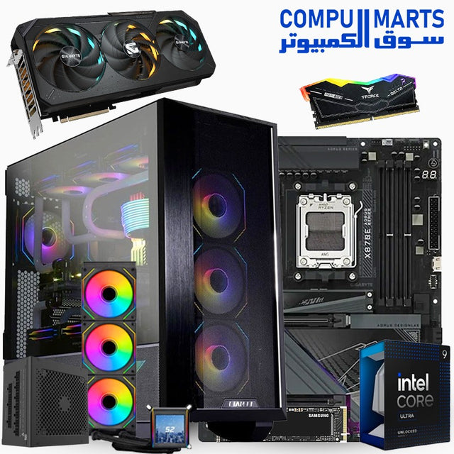RTX 5090 Gaming PC – Intel Core Ultra 9 285K – Z890 AORUS MASTER – 64GB DDR5 – 1TB Gen5 SSD – Lian Li Case – Egypt

