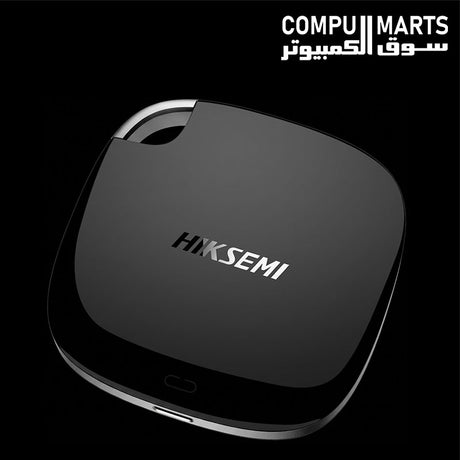 Hiksemi ESSD-T100 512GB black portable storage drive for laptops and desktops