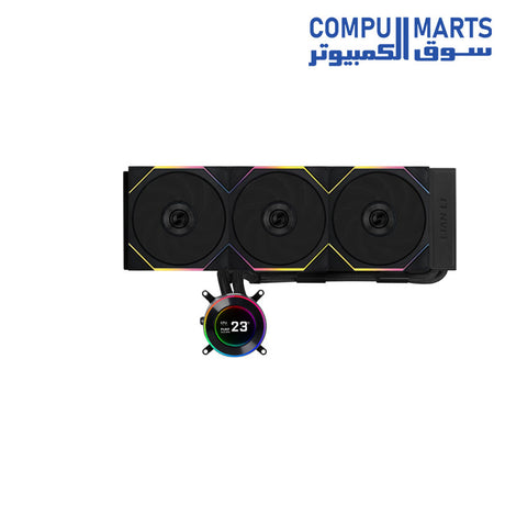 HydroShift II LCD-S 360 TL liquid cooler liquid CPU cooler Egypt with 3.4″ IPS LCD 480×480 display 60Hz pump 1600-3200 RPM available in Egypt through Compumarts