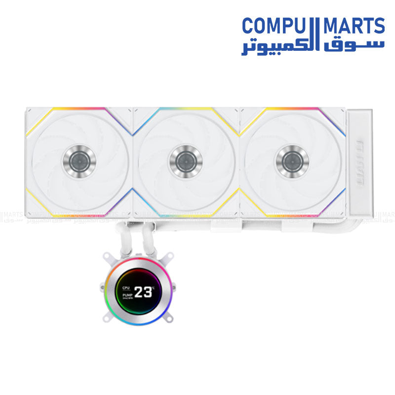 Lian Li HydroShift II LCD-C 360TL – 360mm – Black/White – Intel LGA1700 & AMD - White