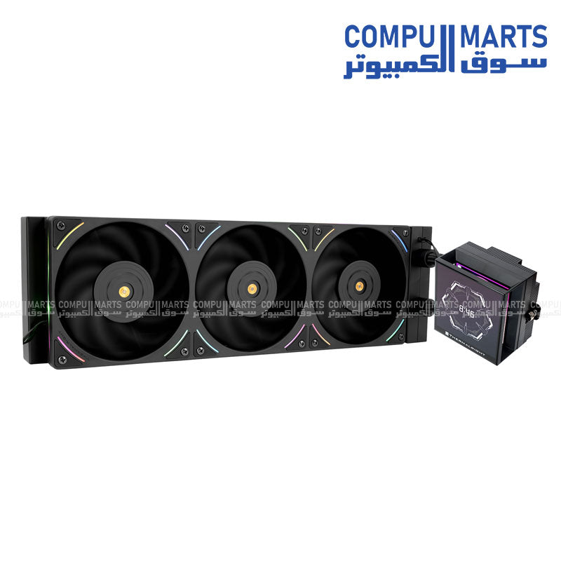 Thermalright Hyper Vision 360 UB ARGB AIO Liquid CPU Cooler Black/White – 360mm, High Airflow, PWM,5Years warranty Warranty - Black