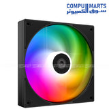 Efficient hydraulic bearing 120mm ARGB PWM cooling fan kit delivering 300±200~2000RPM±10% performance and 27.2dB(A) max noise from Compumarts