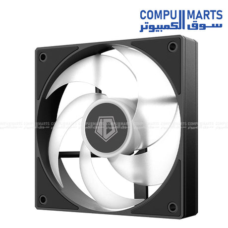 Balanced airflow 120mm case fan design offering 1.94mmH2O max air pressure and 58CFM air flow for PC cooling builds