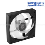 Reliable 12VDC ARGB PWM case fan operating within 10.8～13.2VDC range with 7VDC starting voltage for stable performance