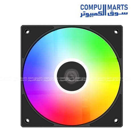 ID-COOLING AS-120-ARGB-K TRIO ARGB PWM case fan 120mm durable hydraulic bearing 2000RPM 58CFM 27.2dB cooling fans kit for PC builds in Egypt