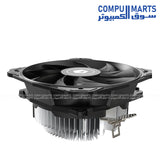 ID-COOLING DK-03 black 120mm air CPU cooler with 100W TDP and 1600RPM fan