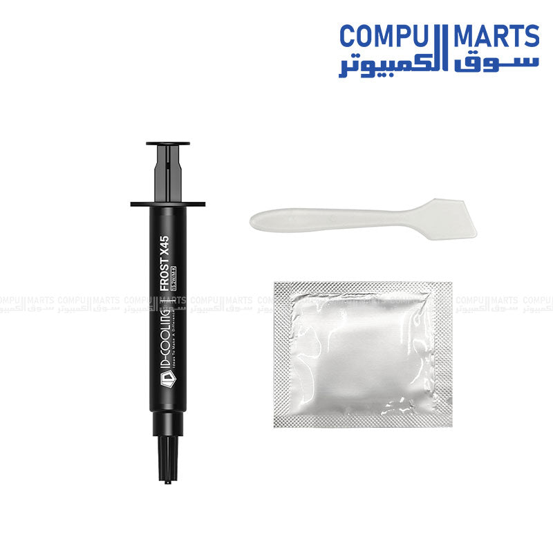 Nano material grey thermal paste with 2.8g/cm3 density and operating temperature range from -50℃ to 300℃ for PC cooling needs