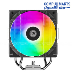 ID COOLING FROZN A410 SE cooler with 120mm ARGB PWM fan and direct touch heatpipes