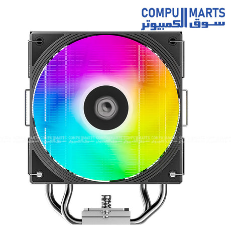 ID COOLING FROZN A410 SE cooler with 120mm ARGB PWM fan and direct touch heatpipes