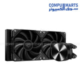 ID-COOLING FX240 PRO Gen 7 Pump with 2900±10%RPM ceramic-bearing pump and 25dB(A) pump noise level