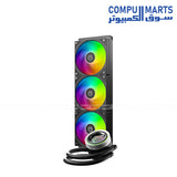 ID-COOLING FX360 INF 360mm Liquid CPU Cooler 350W TDP Aluminum Radiator 3x120mm ARGB Fans 2000RPM PWM Support Intel LGA1851/1700/1200/115X AMD AM5 AM4