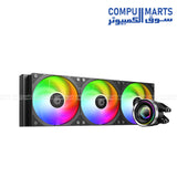 ID-COOLING FX360 INF 360mm Liquid CPU Cooler 350W TDP Aluminum Radiator 3x120mm ARGB Fans 2000RPM PWM Support Intel LGA1851/1700/1200/115X AMD AM5 AM4