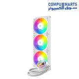 ID-COOLING liquid CPU cooler supporting Intel LGA1851 1700 1200 115X and AMD AM5 AM4 with low noise operation in Egypt