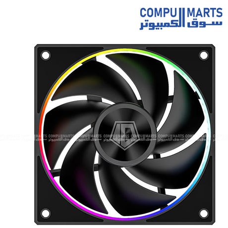 ID-COOLING MF-1230-ARGB-K TRIO ARGB PWM 120×120×30mm high-performance case cooling fan kit with 500–2300RPM speed range and 4Pin PWM control for PC builds in Egypt