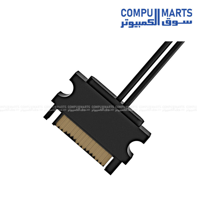 ID-COOLING RC-ARGB addressable RGB lighting controller with SATA power input and 3-pin 5V ARGB output